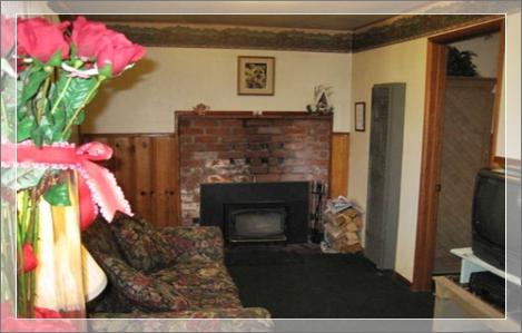 Fireplace and love set in cabins 10 & 11